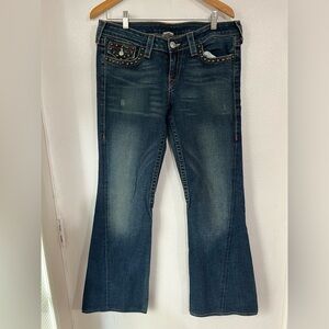 True, religion section joy studded, jeans, wide, leg, size 32